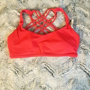 EUC 10 Lululemon Free to Be Wild Bra in Heartthrob